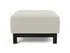 DELUXE EXCESS OTTOMAN in MIXED DANCE NATURAL FABRIC WITH Dark Wood LEGS 527 by INNOVATION USA