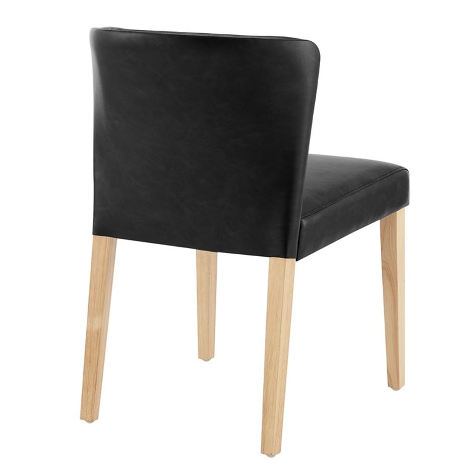 Albie KD PU Dining Side Chair, Casa Black by New Pacific Direct
