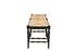 Black Reed Bench by Furniture Classics