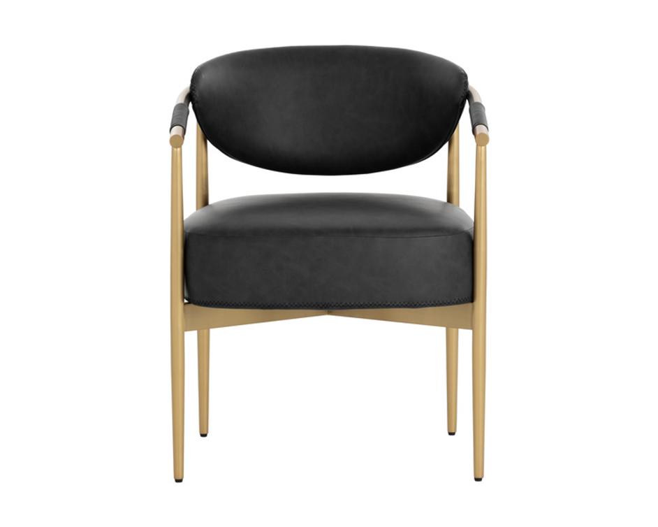 HELOISE DINING ARMCHAIR - BRAVO BLACK by Sunpan