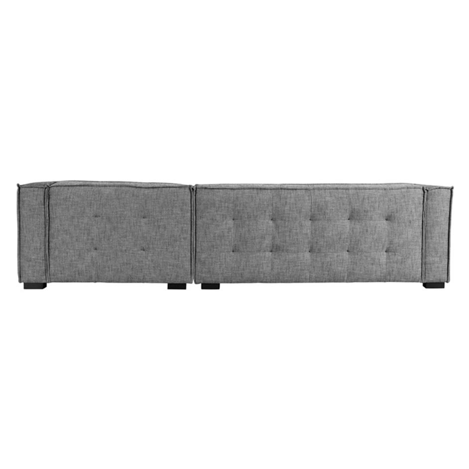 Element 2pc Sectional w/RAF Chaise Gray by Classic Home