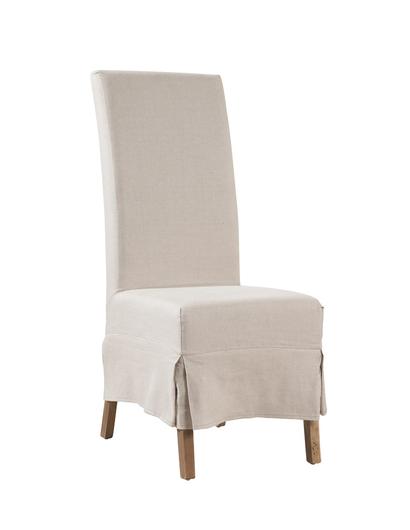 Linen Slip Covered Parsons Chair by Furniture Classics