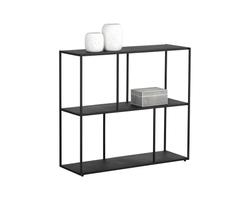 Eiffel Low Bookcase - Medium - Black by Sunpan