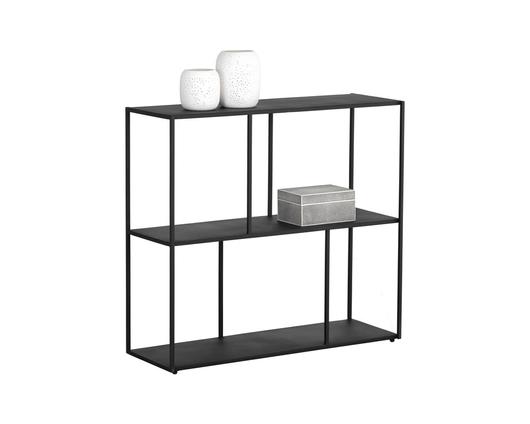 Eiffel Low Bookcase - Medium - Black by Sunpan