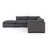 WESTWOOD 4-PIECE SECTIONAL W/ OTTOMAN- BENNETT CHARCOAL by FOUR HANDS