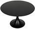 Herno Table, 48", Black Steel by Noir Furniture