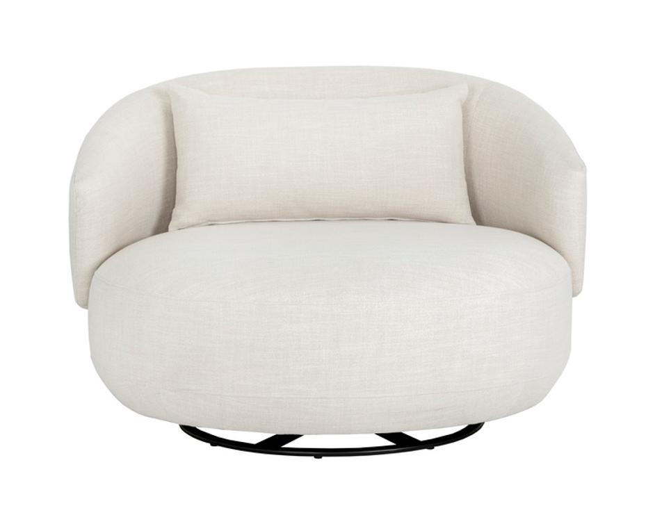 WALSH SWIVEL LOUNGE CHAIR - EFFIE LINEN by Sunpan