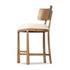 Terrance Counter Stool In Thames Cream And Amber Ash And Amber Ash Veneer by Four Hands
