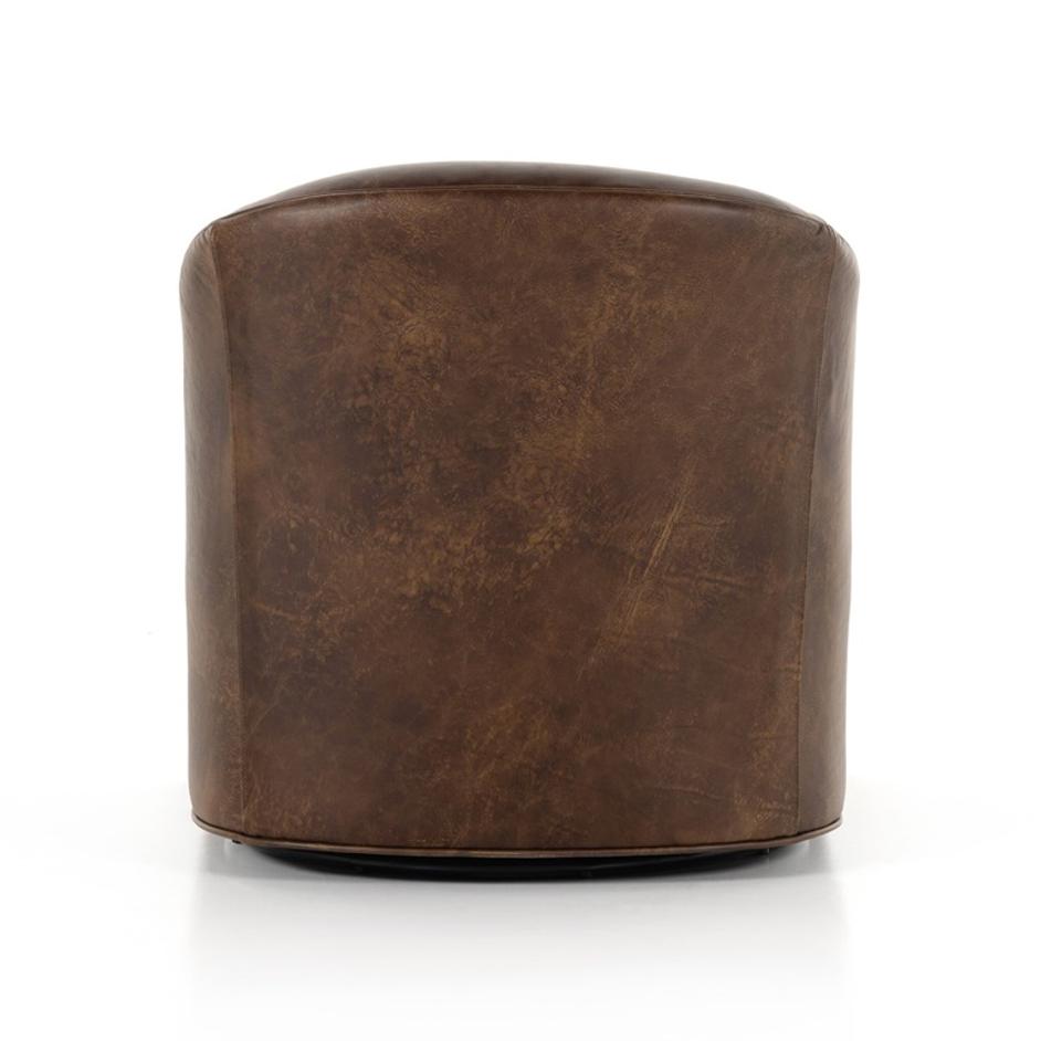 Quinton Swivel Chair - Arvada Cigar by Four Hands
