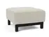 DELUXE EXCESS OTTOMAN in MIXED DANCE NATURAL FABRIC WITH Dark Wood LEGS 527 by INNOVATION USA