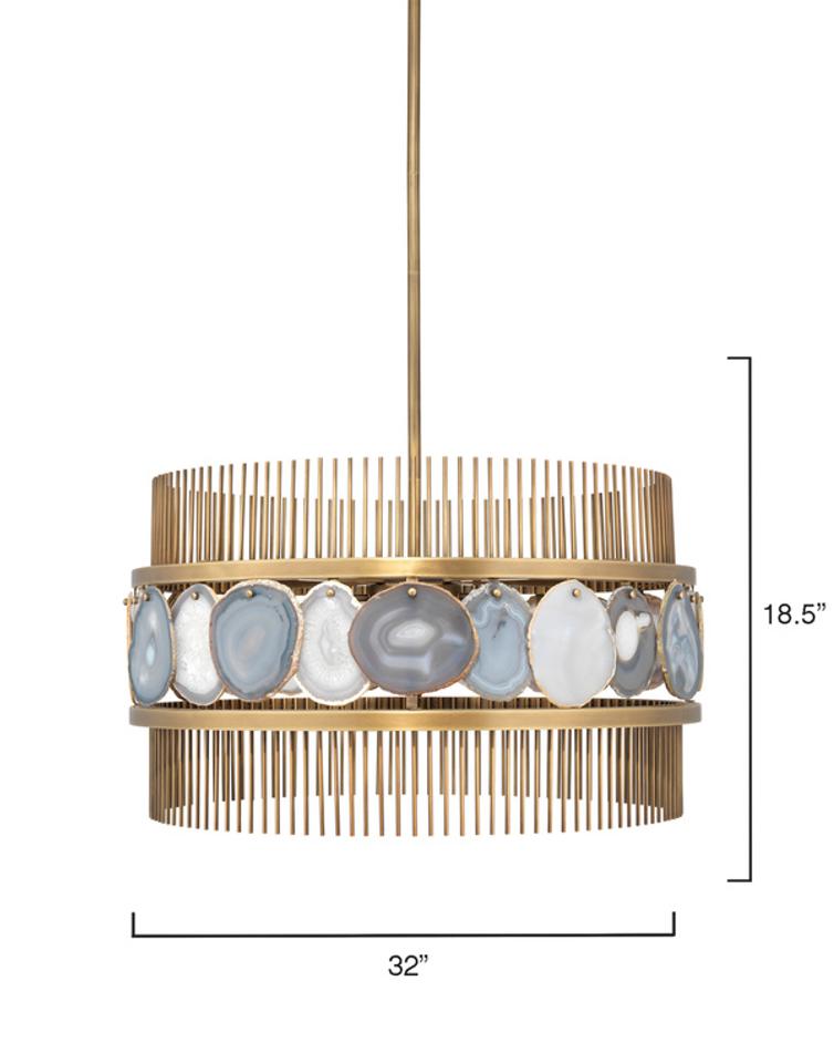 Upsala Agate 8-Light Chandelier by Jamie Young