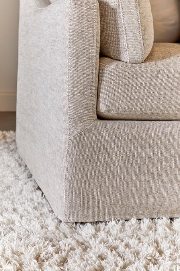 Lena 95" Slope Arm Slipcover Sofa by Essentials For Living