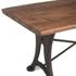 Organic Forge 72-Inch Live Edge Gathering Table with Antique Zinc Base by Home Trends & Design