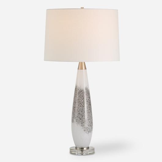 Quinn White & Silver Table Lamp by Uttermost