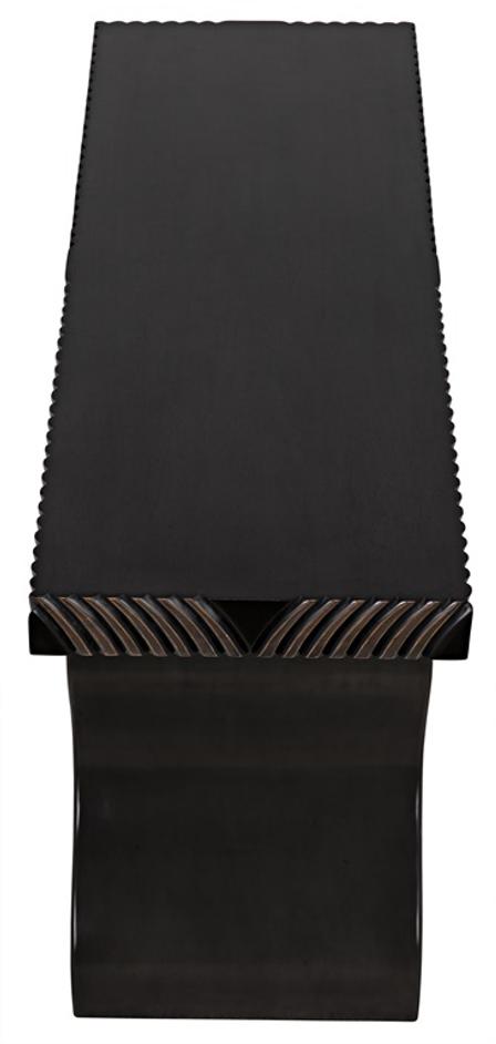 Ray Mahogany and Veneer Console in Pale with Light Brown Highlights by Noir Furniture