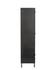 Nore Metal/Glass 2Dr 2 Dwr Tall Cabinet Blackened Steel by Classic Home