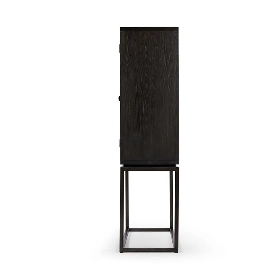 Palmer Cabinet in Charcoal Oak Veneer by FOUR HANDS