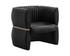 TRYOR LOUNGE CHAIR - VINTAGE BLACK NIGHT LEATHER by Sunpan