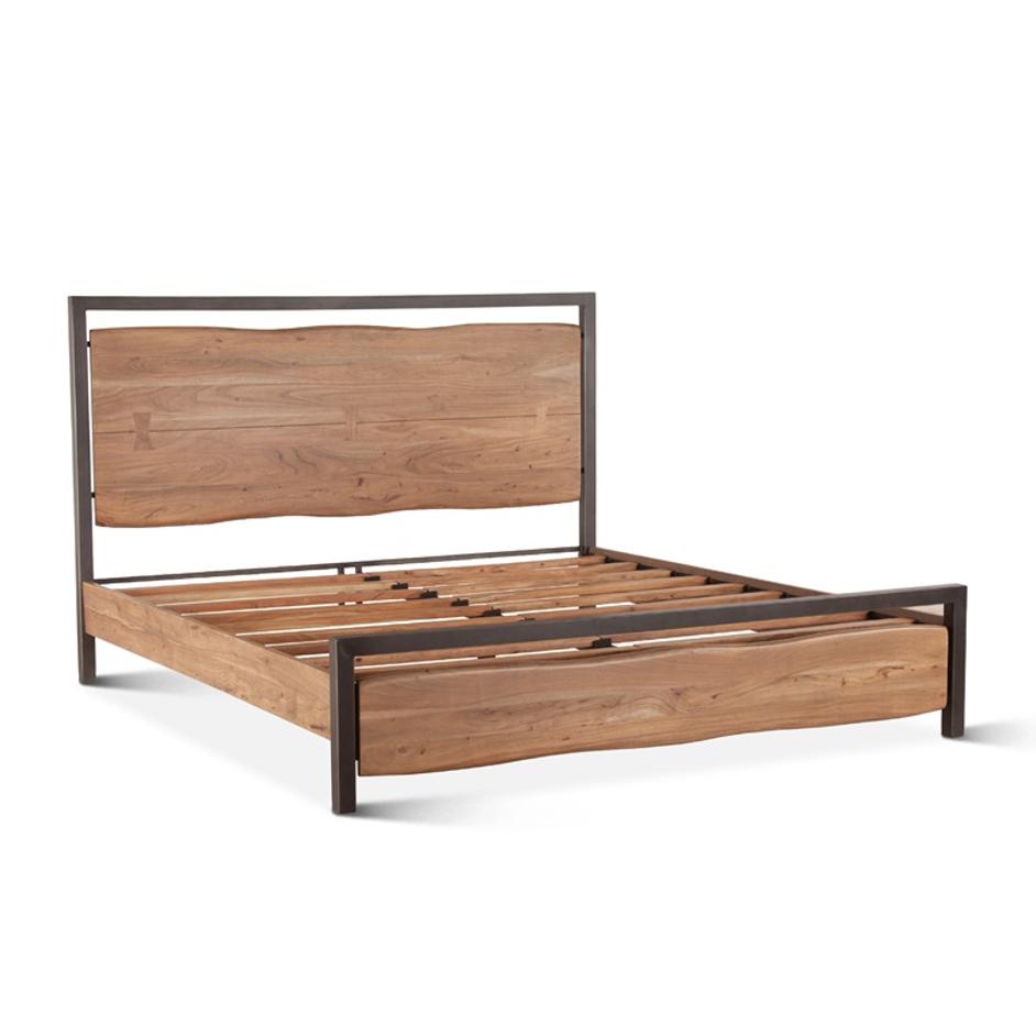 Aspen Queen Bed, Smoked Acacia by Home Trends & Design