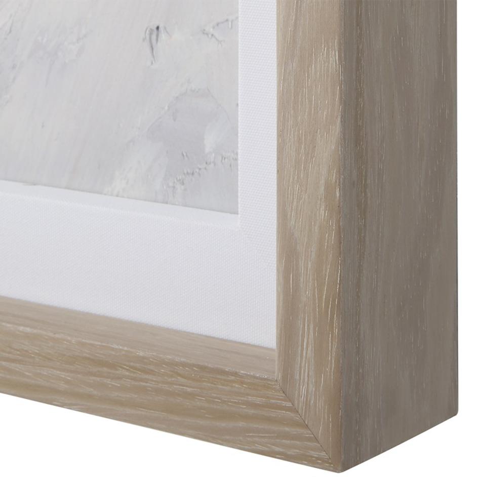 Blue Flowers In Vase Framed Print by Uttermost