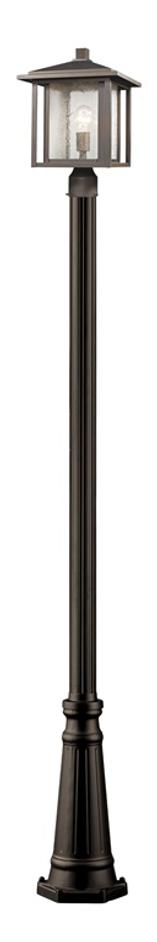 Aspen 1 Light Outdoor in Oil Rubbed Bronze Finish by Z-Lite