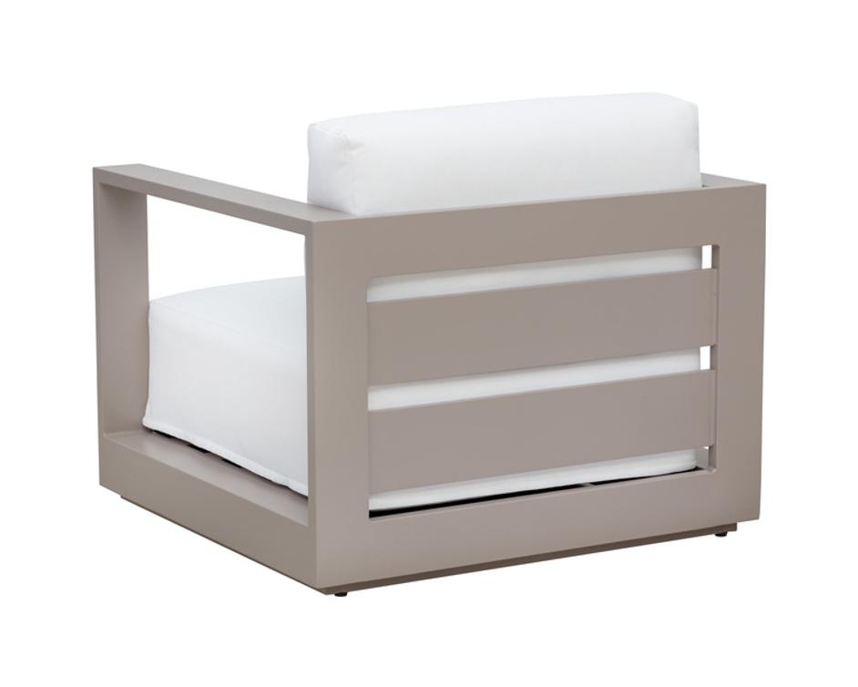 TAVIRA ARMCHAIR - GREIGE - STINSON WHITE by Sunpan