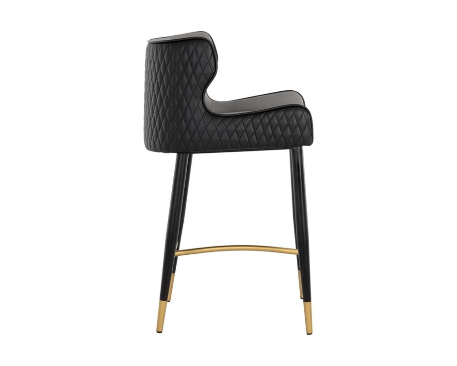 GIANNI COUNTER STOOL - DILLON STRATUS / DILLON BLACK by Sunpan