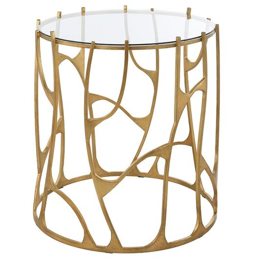 Ritual Round Gold Side Table by Uttermost