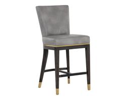 Alister Counter Stool - Bravo Metal / Polo Club Stone by Sunpan