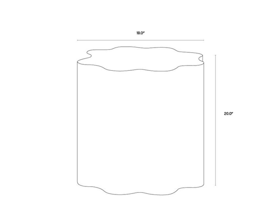 DAHLIA END TABLE - GOLD OMBRE by Sunpan