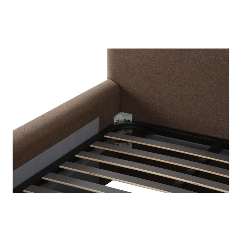 Maren King Bed Brown by Moes Home