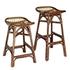 Beyla Rattan Counter Stool In Marble Brown by New Pacific Direct