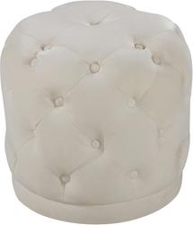 Joshua Ottoman/Stool In Cream Velvet by Meridian Furniture