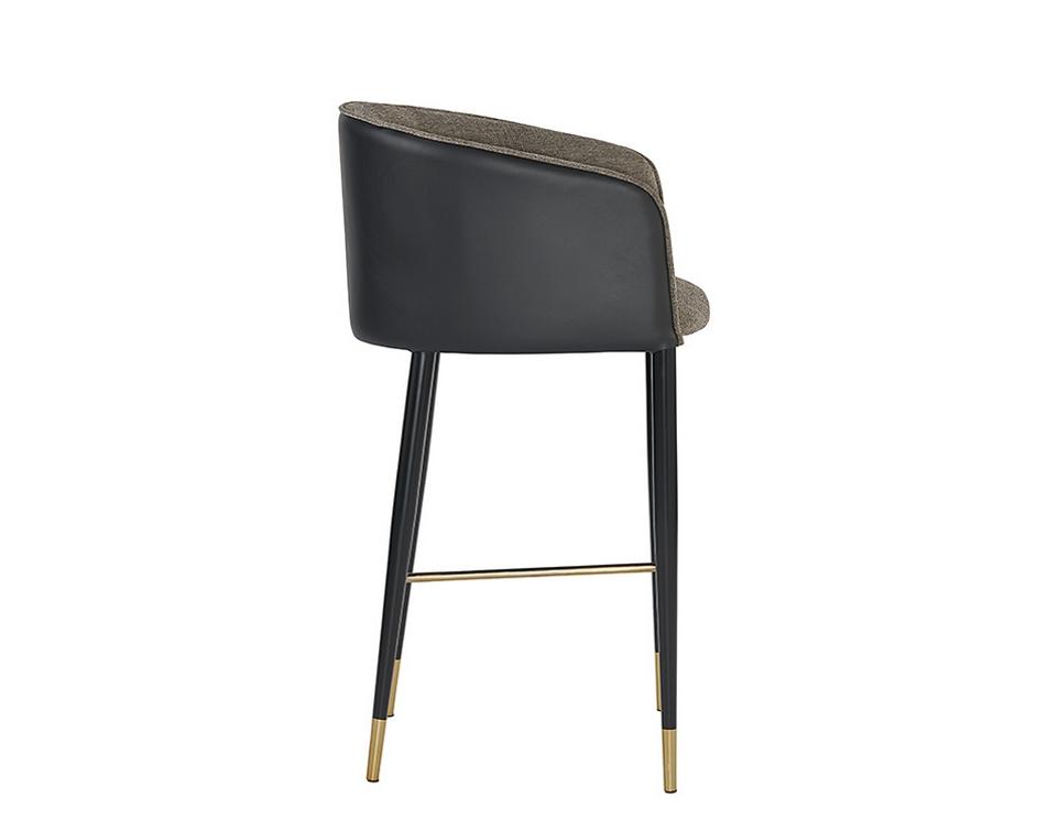 Asher Barstool - Sparrow Grey / Napa Black by Sunpan