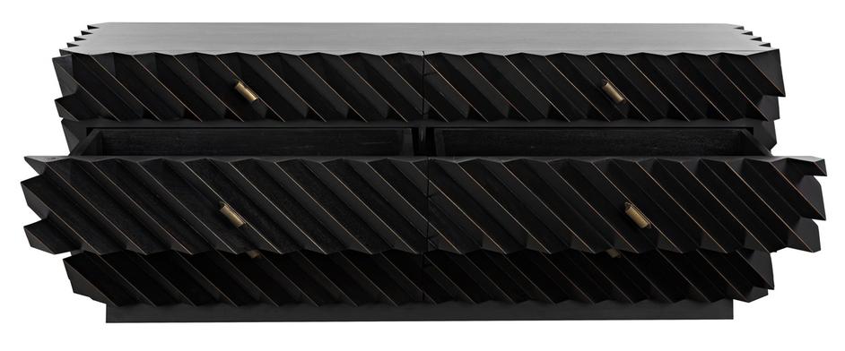 Hikaru Dresser, Hand Rubbed Black by Noir Furniture