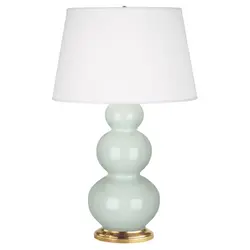 Celadon Triple Gourd Table Lamp by Robert Abbey