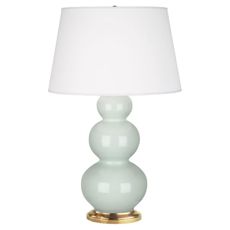 Celadon Triple Gourd Table Lamp by Robert Abbey