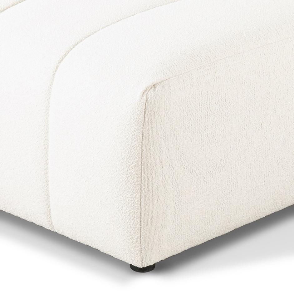 Langham Channeled Raf Chaise Pc In Cloud by FOUR HANDS