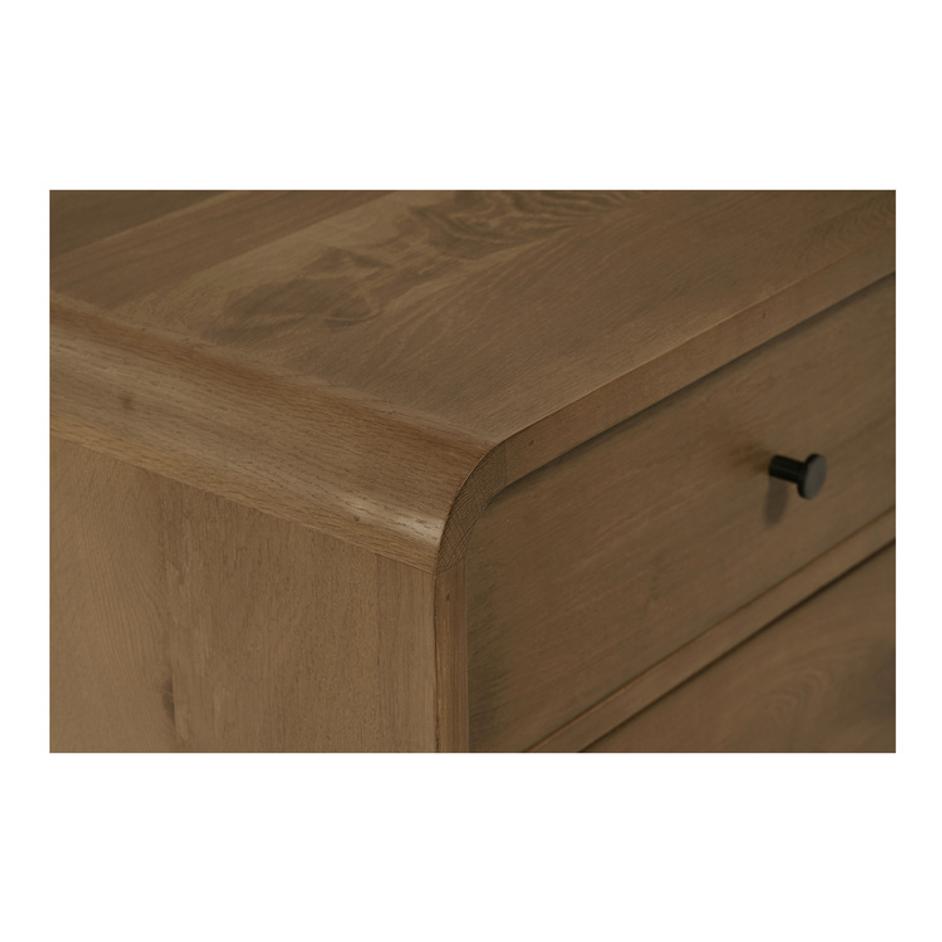 Riley Nightstand Oak by Moes Home