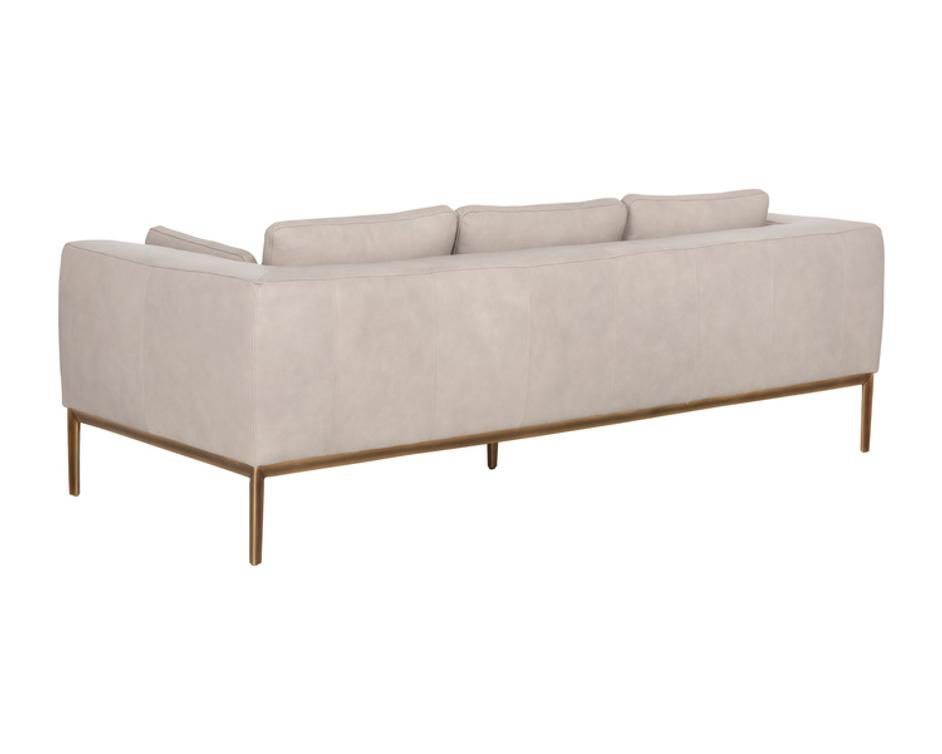 BURR SOFA - BALI BONE LEATHER by Sunpan