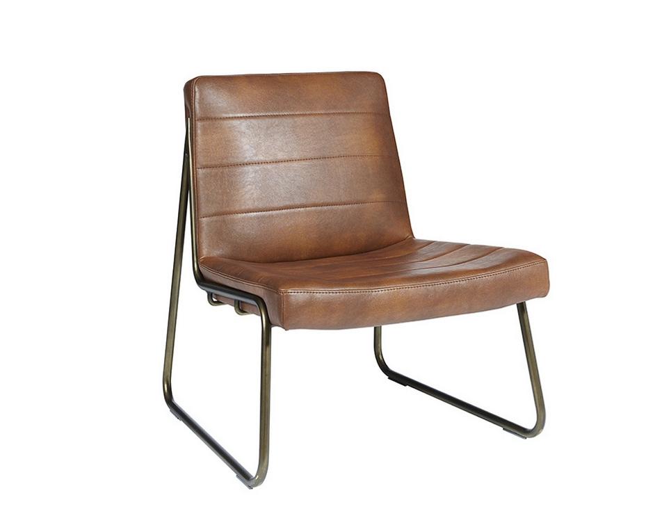 Anton Lounge Chair - Bravo Cognac by Sunpan