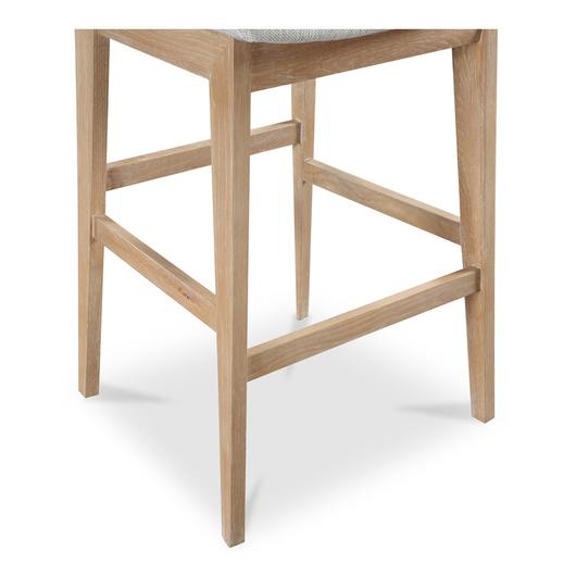 Deco Oak Barstool Light Grey by Moes Home