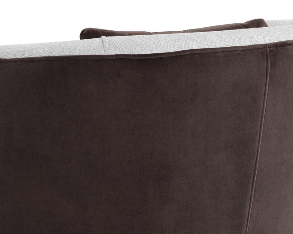 GARRY LOUNGE CHAIR - SAN REMO WINTER CLOUD / MEG ASH by Sunpan