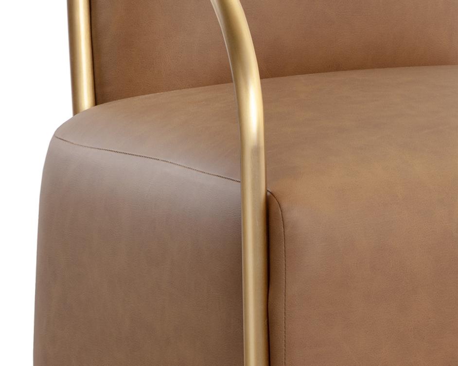 CICERO LOUNGE CHAIR - MILLIKEN COGNAC by Sunpan