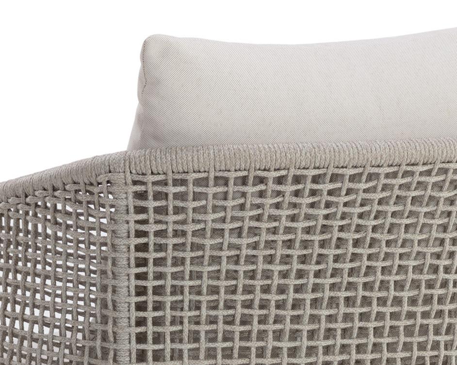 CAPRI DINING ARMCHAIR - DRIFT BROWN - PALAZZO CREAM by Sunpan