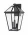 Talbot 3 Light Outdoor Wall Sconce in Black Finish by Z-Lite