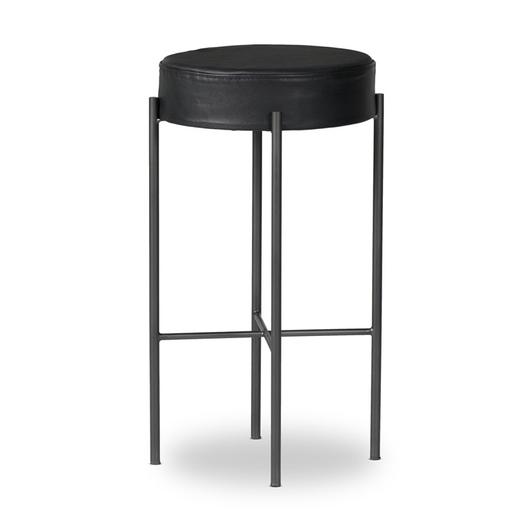 Nocona Bar + Counter Stool - Black Leather by Four Hands