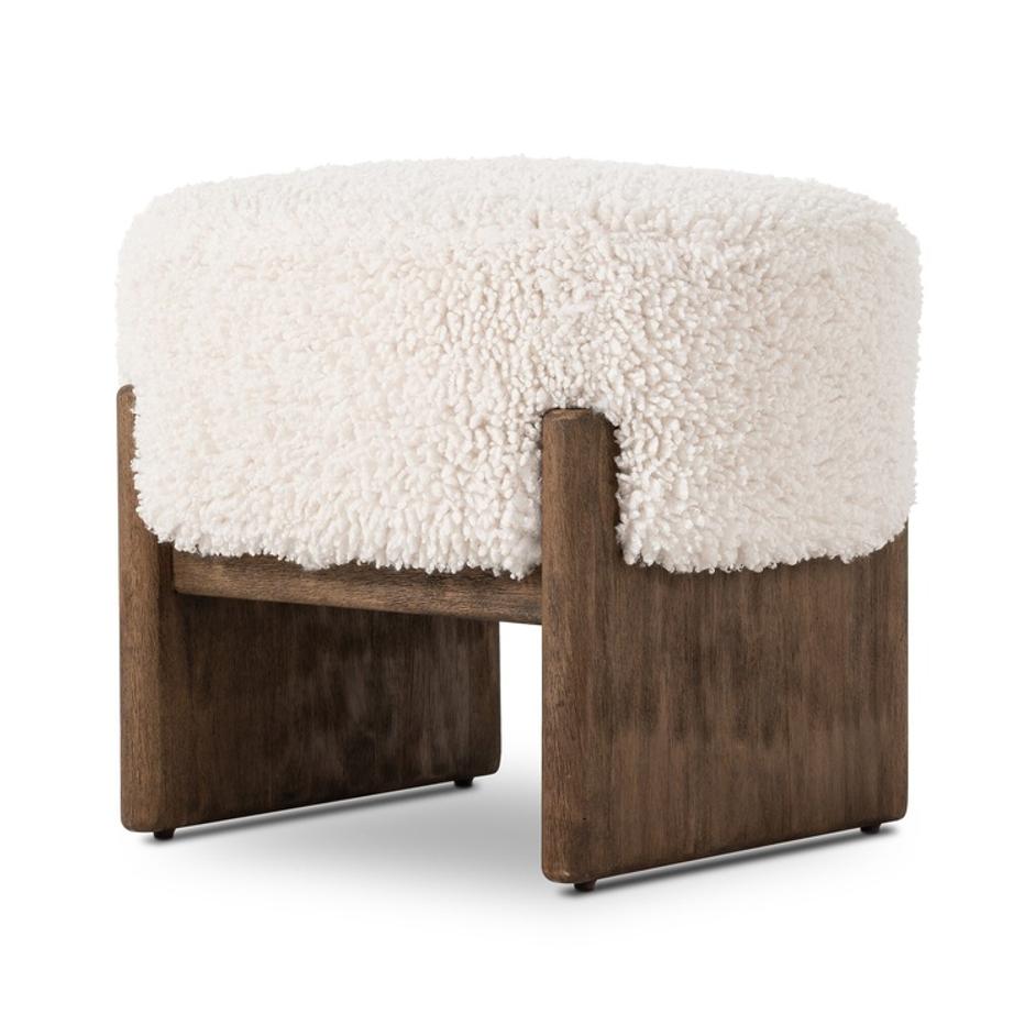 Kirby Accent Stool - Andes Natural by Four Hands