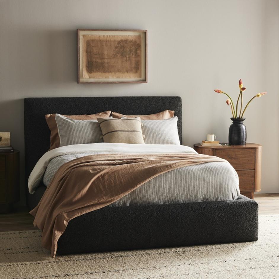 Quincy Bed - Lisbon Charcoal by Four Hands
