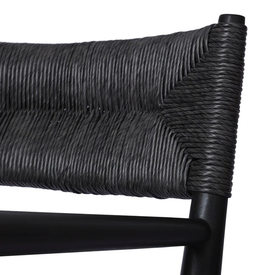 Lomas Outdoor Dining Armchair - Vintage Coal by Four Hands